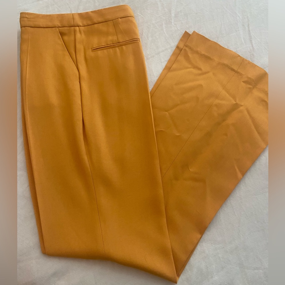 Stella McCartney women trouser pants 42 gold yellow orange shade like new